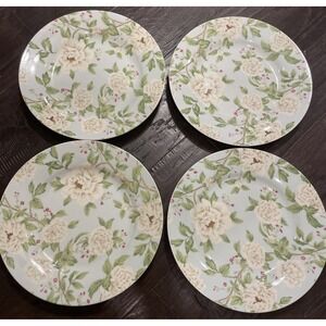 Queens Sanderson‎ Peony Tree Salad Dessert Plates Set Of 4 Box Floral Spring